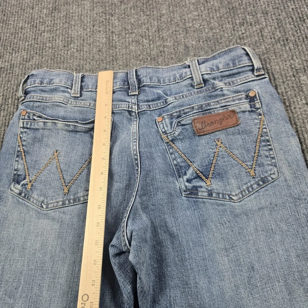 Wrangler Retro Relaxed Boot Jeans Mens 34x30 Blue Bootcut Light Wash Denim 32x28